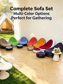 1 bộ ghế sofa đơn bơm hơi nhanh màu xanh navy, vải Oxford bền, đế chống trượt, tựa lưng công thái học, sofa lười di động phong cách tối giản hiện đại, phù hợp cho nghỉ trưa văn phòng, cắm trại, sân vườn, ban công và nhiều bối cảnh khác, đồ dùng thiết yếu cho kỳ nghỉ (2 kiểu, giao ngẫu nhiên) - Nhiều màu - Xem 5