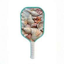Raket Pickleball Kasual dengan Pola Pemandangan Laut Kreatif untuk Meredakan Stres, Pegangan Anti Selip, Ramah untuk Pemula, Desain Unik, Cocok untuk Penggunaan Pribadi atau Hadiah - Mint Blue - View 11