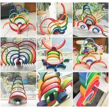 1 Set Montessori Wooden Rainbow Arch Building Blocks, Creative Stacking And Construction Toy For Children, Early Education Sensory Training Block Set - Multicolor - View 2