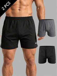 2pcs/Pack Men's Cotton Comfortable Lounge Pants - Multicolor - View 1