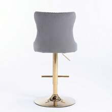 Barstools - Gray + Velvet + Foam - View 3