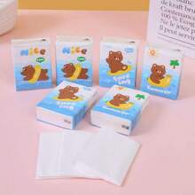 1/2/4/6/9/18 Packs Of Cartoon Patterned Handkerchief Tissues, Surfing Bear Patterns, Portable Small Package Tissues, Handkerchief Tissues And Student Pocket Tissues, Essential Items For Returning To School, Daily Cleaning Tissues, Travel Set - Multicolor - View 2
