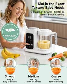 Baby Food Maker, All‑In‑One Steamer & Blender, Auto Blend, Self‑Cleaning & Sterilizing, Homemade Baby Food For Infants & Toddlers, BPA‑Free - US A Type Plug(110-127V) - View 3