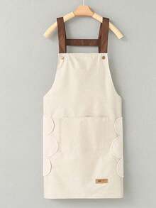 Women's Waterproof Oil-Proof Apron, Cute Fashionable Bib Apron For Kitchen Cooking, Adult Workwear, Suitable For Hair Salon, Cooking, With Pockets - Apron - View 15