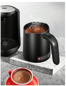 HiBREW H9 Turkish Coffee Maker: Rapid Heating For Ground Coffee, Instant Coffee, And Fresh Coffee Powder. Features Smart Overflow Protection, Easy Operation, Automatic Shut-Off, And A Detachable Coffee Pot For On-The-Go Brewing. - EU F Type Plug(220-240V) - View 4