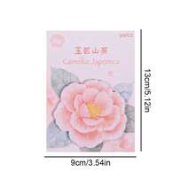 180 Sheets 6 Packs Assorted Chinese Style Floral Sticky Notes, Self-Adhesive Paper Flower Pattern Memo Pads, Decorative Adhesive Notes For Spring Wedding Party Decoration DIY Craft Stationery Supplies - 180 Sheets / 6 Packs - View 3