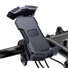 Quick Install Bike Handlebar Phone Mount With Anti Slip Silicone For Motorcycles Scooters And All Smartphones Up To 7.2 - Black - View 11