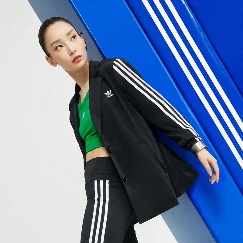 Adidas Originals Women's Retro Casual Sports Blazer Jacket IK0440 - Black - View 1