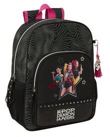 Safta KPop Demon Hunters K-Pop Demon Hunters Energy School Backpacks, Mini, Junior, Double, Expandable, Trolley Compatible - K-pop School Backpack - View 1