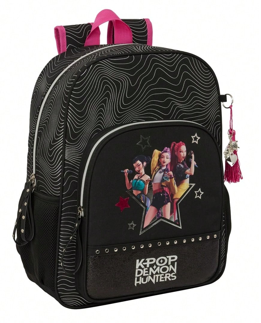 Safta KPop Demon Hunters K-Pop Demon Hunters Energy School Backpacks, Mini, Junior, Double, Expandable, Trolley Compatible - K-pop School Backpack - View 1
