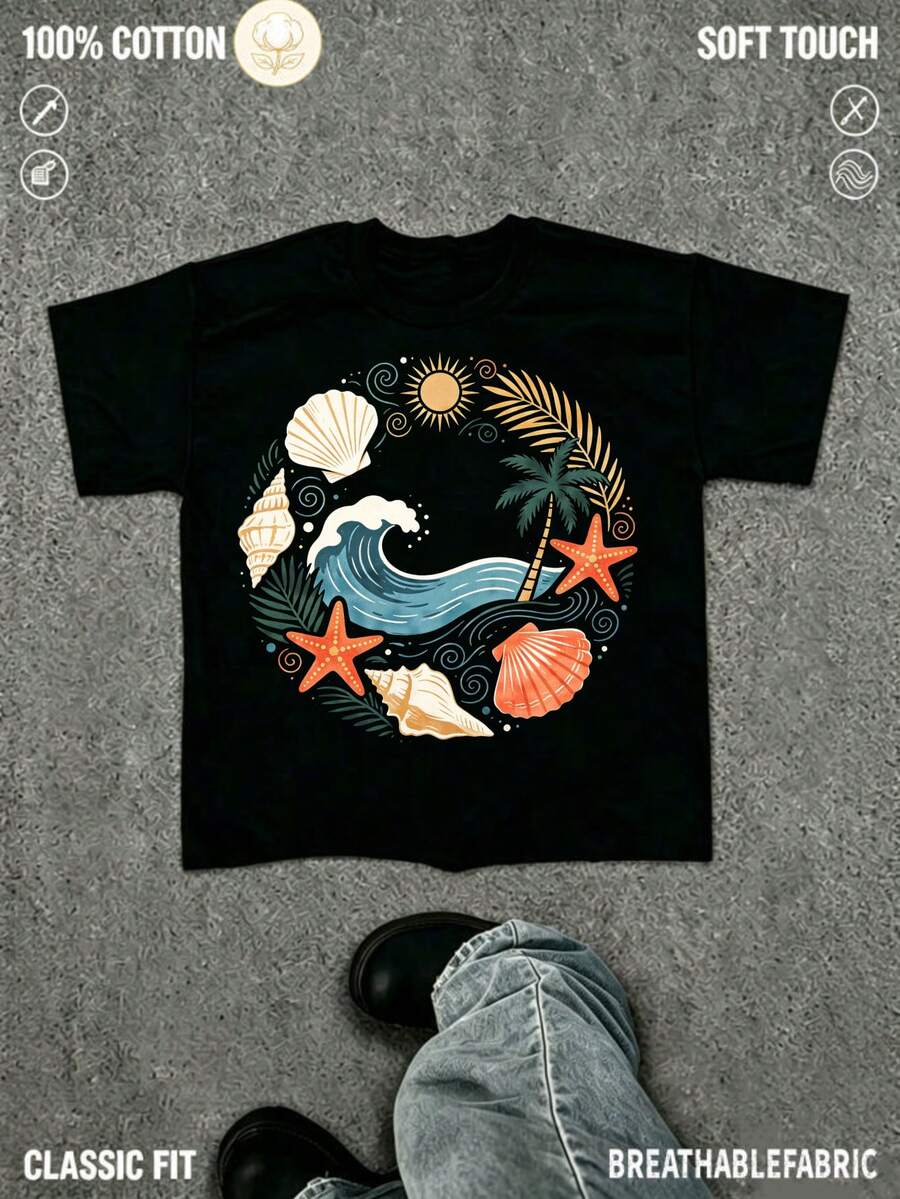 Camisetas de hombre - Negro - Ver 1