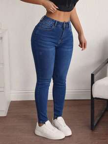 Women Jeans - Medium Wash - View 4