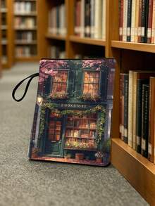 Bookstore Floral Pattern Bible Bag, Bible Storage Bag, Bible Box, Bible Cover, Fashionable Minimalist Easter Jesus Bible Bag, With Handle And Zipper Pocket, Portable, Cross, Flower, Letter Pattern Bible Bag, Bible Protective Cover, Bible Book Cover, Bible Stationery, Study Accessories, Multi-Functional Daily And Book Protection Large Capacity Storage Bag, Standard Size Bible Bag, Ideal Choice For Adult Storage And Organization - Multicolor - View 5