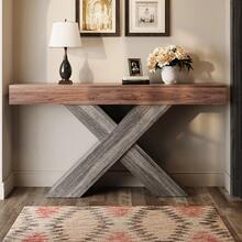 Coffee Table Walnut - Side Table Brown - Walnut - View 9
