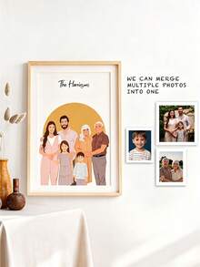 Custom Framed Printing - Personalized Family Photo Movie Wedding - Valentine's Day Decor, For Mother's Day, Birthdays, Father's Day, Graduation, Housewarming Home Decor, Personalized Gift, Aesthetic Home, Anniversary, Japandi Style - Multicolor - View 6
