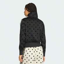 Jaket Kasual Adidas FB TT Classic Satin Polka Dot Funnel Neck KV1166 - Hitam - View 3