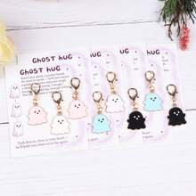 5pcs/8pcs/20pcs Halloween Ghost Keychain Set, Ghost Hug Encouragement Theme Pocket Hug Token, Pocket Hug Gift Pack. Perfect Halloween Gift, Suitable For Halloween Theme Party Decoration Gift, Birthday Gift, Christmas Small Gift, Commemorative Gift, Family Gift And More. - Multicolor - View 13