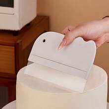 Plastic Removable Shovel Scraper Hollow Out Hanging Cake Spatula Smoothing Tool For Baking - Multicolor - View 2