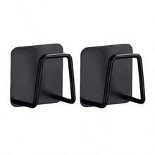 1/2pcs Stainless Steel No-Drill Sink Sponge Holder - Self-Adhesive Kitchen Drain Rack With Drainage Grille, Multi-Function Sponge & Soap Holder, Room Decor, Home Decor, Shelf, Bathroom Decor, Storage Rack, Bedroom Decor, Wall Decor, Wall Shelf, Kitchen Decor - Style a - View 12