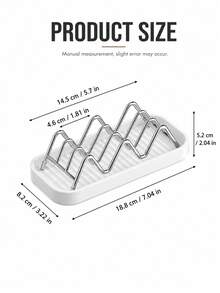 3Pcs Wave-Shaped Soap Dish Storage Racks,Bathroom Draining Soap Holders,Stainless Steel Kitchen Draining Racks,Countertop Sponge And Cleaning Cloth Storage Near The Sink,Quick Draining, Keeps The Countertop Dry, Can Stably Hold Sponges And Steel Wool - Random Styles - View 5