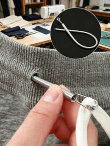 Spring-Loaded Flexible Drawstring Replacement Tool | 2-In-1 Elastic Band Threader, Suitable For Pants, Sweatshirts And Skirts | Home Essential Set, Includes Waistband Threader, No-Sew DIY Assistant | Christmas Gift For Women - Multiple Styles - View 3