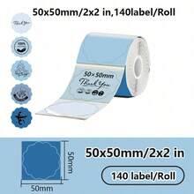 5-Color Thermal Label Paper Rolls, Suitable For M220, M200, M110 Label Printers, Adhesive Thermal Printing Paper - Multicolor - View 15