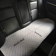 防滑寵物汽車座椅套，適用於SUV/轎車/卡車，保護座椅表面，可水洗且易於清潔，適合所有犬種 - 霧霾藍 - 查看 3