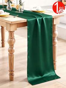 1-6 piezas Camino de mesa de satén rojo, Camino de mesa de seda suave, Faja para silla de 12 pulgadas x 108 pulgadas, Decoración de mesa de comedor y habitación, Perfecto para fiestas, bodas, banquetes, Navidad - Multicolor (12 x 108 pulgadas) - Ver 13