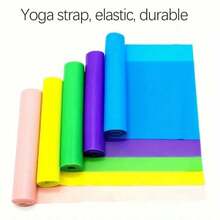 Elastic Yoga Resistance Band For Strength Training And Pilates, Improves Flexibility And Strengthens Muscles - Multicolor - View 1