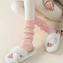 Women's Stirrup Leg Warmers, Slouchy College Style, Versatile, Spring/Autumn/Winter, Fashionable Knit, Minimalist - Multicolor - View 7