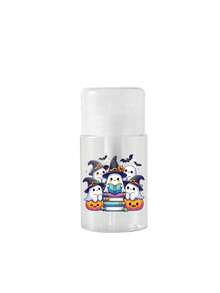 Garrafa Dispensadora com Impressão de Fantasma, Chapéu de Bruxa e Abóbora de Halloween, Recarregável e Transparente, Recipiente para Líquido Cosmético, Removedor de Esmalte e Líquido Removedor de Maquiagem - Multicolorido - Visão 17