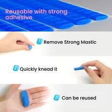 96pcs Heavy Duty Adhesive Putty, Reusable And Removable, Suitable For Posters, Photos, DIY Crafts, Artwork Display, Painting And Hanging Decor, Perfect For Home And Office Wall Applications - Strong Adhesive Putty - View 10