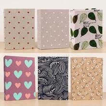 1pc/100 Pages Photo Album, Red Heart Inner Page Memorial Photo Album Book, Memory Preservation Book For Family, Friends And Couples, Home Decor, 6x6 Inches, Home Supplies - Multicolor - View 9