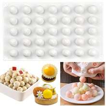Cetakan Cokelat Setengah Bola Silikon Kecil 35 Rongga, Cetakan Kue Setengah Bola Anti Lengket, Cetakan Permen yang Dapat Digunakan Kembali untuk Dekorasi Kue, Permen Karet, Mousse, Jeli, Puding, Es Batu, Camilan Buah & Camilan Ramah Keto - MultiWarna - View 1