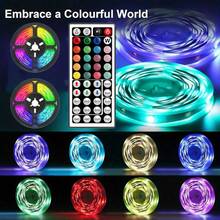 12LEDs/M RGB LED Strip USB Color Changing LED Night Light 44-Key Remote Control Suitable For TV Screen Desktop Backlight Bedroom Home Party Halloween Christmas Decoration - RGB - View 10