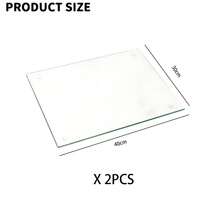 2pcs Set Transparent High-Quality Tempered Glass Cutting Board, Kitchen Rectangular Fashion Right Angle Chopping Board, Durable Shatter-Resistant Heat-Resistant, Fashion Easy To Clean, Suitable For Cutting Vegetables, Plating, Baking, Cooking, Christmas, Birthday Gift - View 13