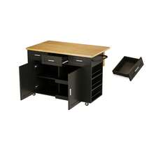 Mobile Storage Islands - Black - View 3