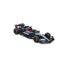 Burago Escala 1:43 2024 Mercedes-AMG Petronas F1 W15 Modelo de Coche de Carreras de Equipo, Piloto #63 George Russell, Caja con Ventana, 12.5cm, Negro & Plata (18-38208R) - F1 W15 #63 - Ver 6