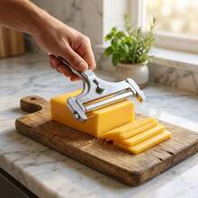 Fatiador Manual de Queijos e Manteiga Fio Aço Inox Ajustável - Visão 9