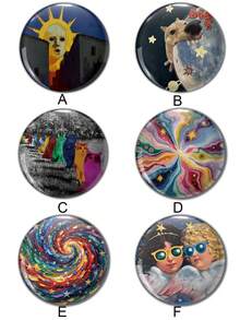 Fun Pattern Brooch, Pin Brooch, Bag Charm, Clothing Accessory, Fun Gift For Friends, Family, Teachers And Classmates. - Multicolor - View 2