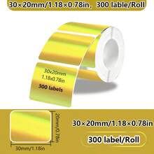1 Roll Self-Adhesive Sticker Paper, Thermal Label Paper Compatible With M120/M220/M110/DETONGER P1 Label Printers - Multicolor - View 39