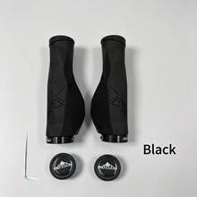 MOTSUV 1 Pair Mountain Bike Handlebar Grips With Lock-On Design, Non-Slip Comfortable Rubber Bicycle Replacement Grips, Black And Gray Optional - Multicolor - View 12