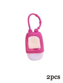 1/2pcs Alcohol-Free Hand Sanitizer Bottle With Protective Case And Keychain, Flip Top, Refillable, Suitable For Travel Carrying Liquids, Toner, Lotion, Etc. - Multicolor - View 26