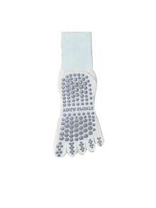 1/2/3 Pairs Solid Color Non-Slip Yoga Socks, Sports Fitness Indoor Toe Socks, Pilates Specialized Five-Finger Socks, Fall Socks - Multicolor - View 7