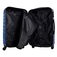 Well Home 4-Piece Hard-Shell Luggage Set ABS, Electric Blue Colour, Multidirectional Wheels, Combination Lock - Electric Blue - View 10