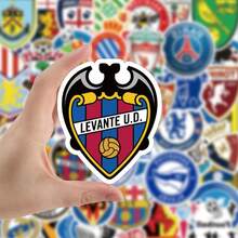 FIFA 50pcs Football Club Badge Stickers, Colorful Football Badge Style Stickers, Suitable For Scrapbooking And DIY Decoration - Multicolor - View 3