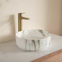 Round Washbasin White 36cm - Ceramic - White - View 7
