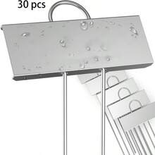 30pcs Waterproof Metal Plant Labels, Blank Black Garden Marker Tags, Reusable Weather-Resistant Metal Plant Stakes For Vegetables, Flowers, Herbs, Seedlings Garden Yard Plant Identification - Tag - View 11