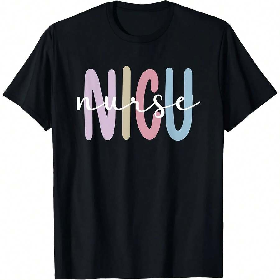 Neonatal ICU Unit T-Shirt - 100% Cotton S-XXXL, Black Medical Gift - 款式 - 查看 1