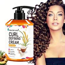 WATR BE LOTUS Rice Water Curl Styling Leave-In Conditioner, Moisturizing Anti-Frizz Styling Cream, Non-Sticky Formula For Defined Bouncy Curls And Waves, Nourishes Hair, Suitable For All Curl Types, 280ml - 280ml - View 4